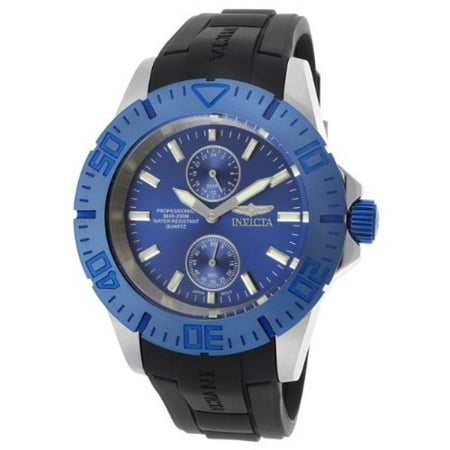 Invicta Men's 14387 Pro Diver Blue Dial Black Polyurethane Watch