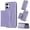 Purple, variant on 2 In 1 Case for iPhone 16 with Kickstand, Detachable Magnetic PU Leather Wallet Case with Card Holder Slots Kickstand Protective Phone Cover Men Women for iPhone 16 - Brown