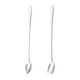 thumbnail image 1 of GOOHOCHY 2 unids de acero inoxidable Café con agitación de la cuchara Postre cucharas de mango largo Spoons, 1 of 7
