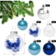 thumbnail image 2 of Bolas Navideñas Azules, Decoraciones para Árboles de Navidad, Bolas Decorativas de Plástico de 6 CM, Decoración Navideña Tradicional, Paquete de 30 Piezas, 2 of 5