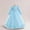 Blue, variant on Girls Flower Dresses Solid Color Long Sleeve Round Neck Gown Flower Girl Host Stage Performance Maxi Princess Dress Wine 3-4 Years