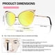 thumbnail image 5 of GQUEEN Gafas de Sol Polarizadas Grandes con Montura de Metal en Forma de Ojo de Gato, 5 of 7
