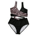 thumbnail image 4 of Plus Size Swimsuits for Women Plus Size Split Type Ruched Tummy Control Bathing Suit Swimwear Bikini Swimsuits for Girls on Clearance, 4 of 8