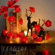 thumbnail image 3 of Cadena De Luz Decorativa Led Flor Rosas Rojas, 3 of 5