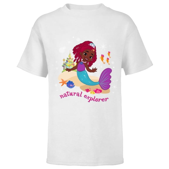 Disney Junior’s Ariel Natural Explorer - Short Sleeve T-Shirt for Kids - Customized-White