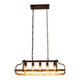 thumbnail image 4 of 31.5“ Rustic 5-Light Farmhouse Wood Chandelier French Country Dining Room Ceiling Light Fixture, 4 of 23