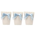 thumbnail image 2 of EeaseMX 12 cajas de palomitas de maíz blancas con lazo, con estampado de dulces, para decoración de fiestas de cumpleaños, baby showers, bodas y más (lazo azul), 2 of 7