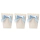 thumbnail image 4 of 12 cajas de palomitas de maíz blancas con lazo, con estampado de dulces, para decoración de fiestas de cumpleaños, baby showers, bodas y más (lazo azul), 4 of 5