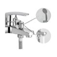 thumbnail image 2 of Bathtub Mixer Tap Bath/shower Faucet Chrome Brass Mixer Tap, 2 of 5
