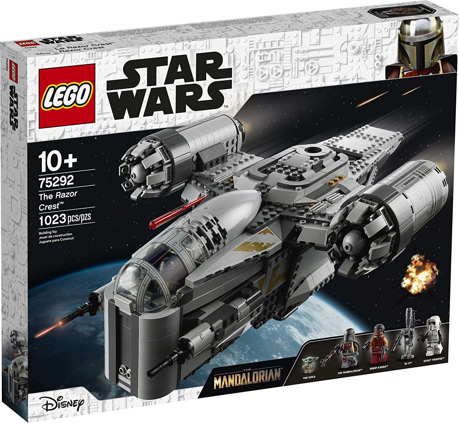 Pre-Owned LEGO Star Wars The Mandalorian The Razor Crest 75292 Building Kit (1,023 pieces)