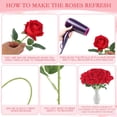thumbnail image 3 of Artificial Roses Flowers for Flower Arrangement, Silk Red Rose Bouquet for Home Decoration, Faux Roses for Valentine's Day Parties and Wedding Decoration (Red, ), 3 of 5