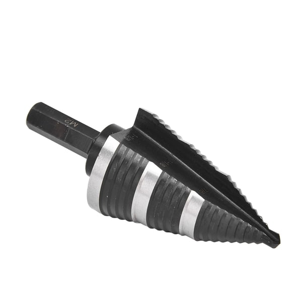 Broca Escalonada con Vástago Hexagonal Jadeshay Acero de Alta Velocidad 3/16 a 1‑3/8 Pulg