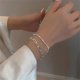 thumbnail image 2 of Stainless Steel Fashion Simple Shiny Chain Bracelet for Women Minimalist Adjustable Charm Bracelet Wedding Party Jewelry Gifts, 2 of 5