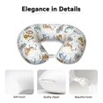 thumbnail image 4 of KLL Cute Colorful Animal Pattern Memory Foam Cervical Neck Pillow Versatile U-Shaped Pillows for Home/Office/Camping/Travelling/Soft Washable Cover, 4 of 8
