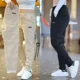 thumbnail image 5 of Pantalones para hombre, pantalones casuales de pana con bolsillos, para hombre, negros, ajustados, elegantes, nuevos, en poliéster, estilo coreano clásico, tendencia, venta, 5 of 5