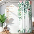 thumbnail image 3 of Oil Painting Tree Shower Curtain, Colored Seasons Tree Shower Curtain for Bathroom with 12 Hooks, Polyester Fabric Washable Shower Curtains Sets Decorative Waterproof Bath Curtain, 3 of 6