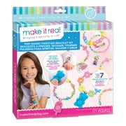 Make It Real Pop! Shake! Twist! DIY Bracelet Kit, 171-Piece Jewelry Craft Set