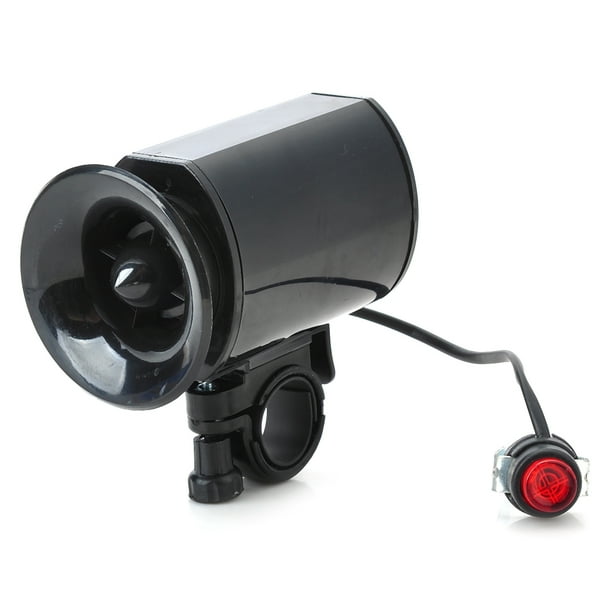 6Alarm Sound Bicycle Horn with Mount Black (1*6F22 9V/100dB