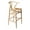 Natural, variant on Pemberly Row Contemporary Danish Design Bar Height Stool in Black