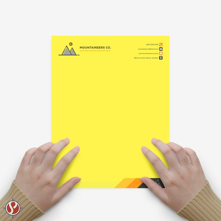 Premium Colored Card Stock Paper, Yellow