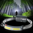 thumbnail image 1 of Fiudx Linterna Frontal Led Recargable, 2 Luces Led con Gran Angular de 180°, Modos Cob y Xpg, Brillo Alto/Bajo, Ideal para Correr, Senderismo y Camping, Diadema Ajustable, Plegable Hasta 27 Cm., 1 of 7