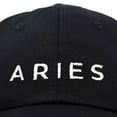 thumbnail image 2 of DALIX Zodiac Sign Aries Hat Women's Embroidered Horoscope Baseball Cap in Black, 2 of 6