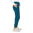 thumbnail image 5 of MED COUTURE Women's Moisture-Wicking Peaches Seamed Jogger, Color: Caribbean, Size: XS Regular (8721-CARI-XS), 5 of 5