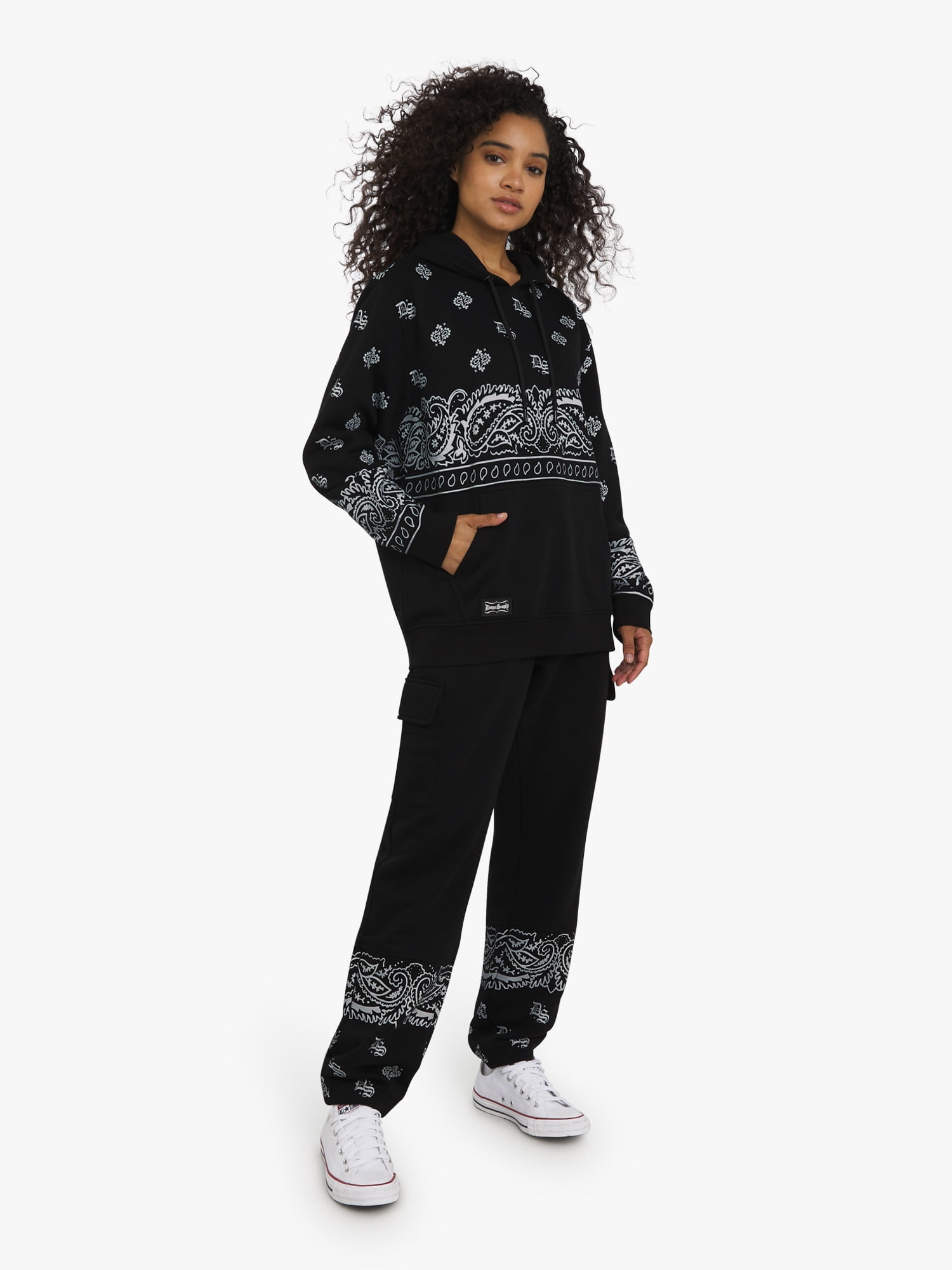 Dogg Supply by Snoop Dogg All-Gender Young Men's and Women's Panel Popover Hoodie, Sizes XS - 5XL