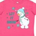 thumbnail image 4 of Inktastic Let It Snow Snowman Boys or Girls Toddler T-Shirt, 4 of 5