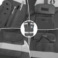 thumbnail image 5 of TCCFCCT Reflective Safety Vest 9 Pockets High Visibility Vest for Men Women, Hi Vis Reflective Work Vest for Safety, Meets ANSI/ISEA Standards, (Grey, XX-Large), 5 of 6