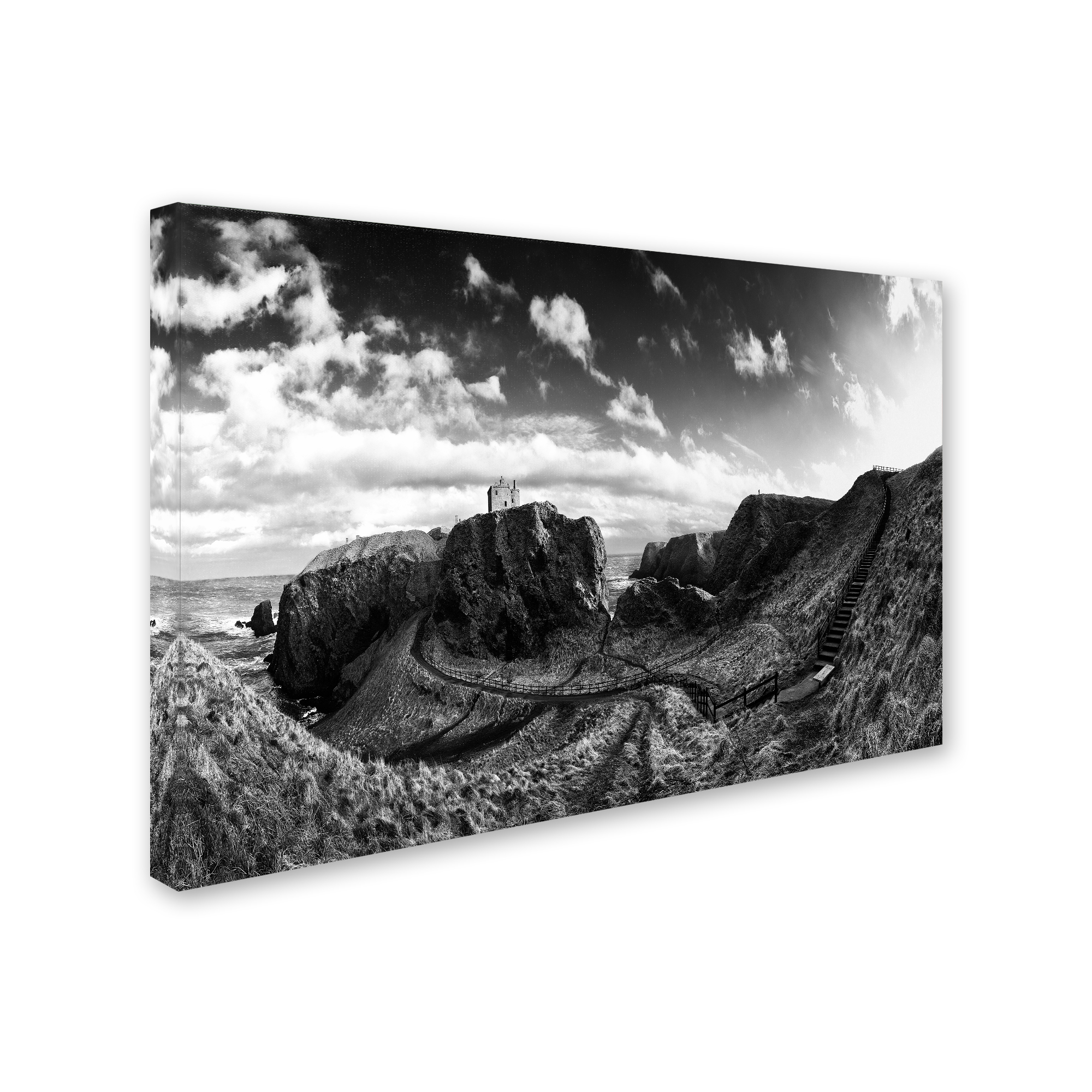 Trademark Fine Art 'Dunnottar Castle' Canvas Art by Thomas Clemens