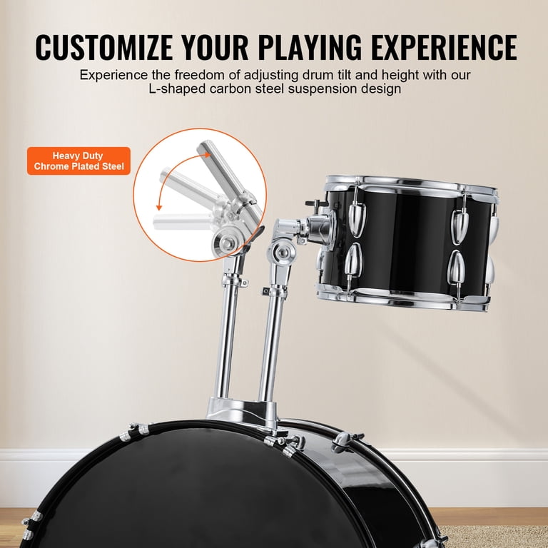 KFFKFF Adult Drum Set, 5-Piece Kit, 22