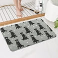 thumbnail image 4 of Black Labrador Bathroom Rugs Mat,Non Slip Microfiber Bathroom Rug,Rubber Backing,Soft Bathroom Mats for Bathroom Floor,Tub and Shower,17x27in(43x68cm), 4 of 5