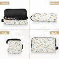 thumbnail image 4 of Hair Tools Storage with Heat Resistant Mat- Greenish Small Spots and Orange Printed Curling Iron Travel Bag/Flat Iron Case for Women, 4 of 8