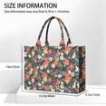 thumbnail image 3 of Large Capacity Tote Bag,Pioneer Flower Floral Print Pattern Handbag Fashion Luxury Tote Bag,15.7"x13"x 5.1" Inches,Laptop Compatible, 3 of 6
