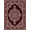 Burgundy Red, Pattern 1, variant on ODIKA 8'x10' Washable Area Rug Non-Slip Chair-Friendly Mat Deep Maroon Symmetrical Design Balanced Decorative Flat Accent for Dining Room, Large Office, Lounge