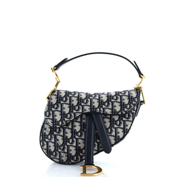 Pre-Owned Saddle Handbag Oblique Canvas Mini By Rebag