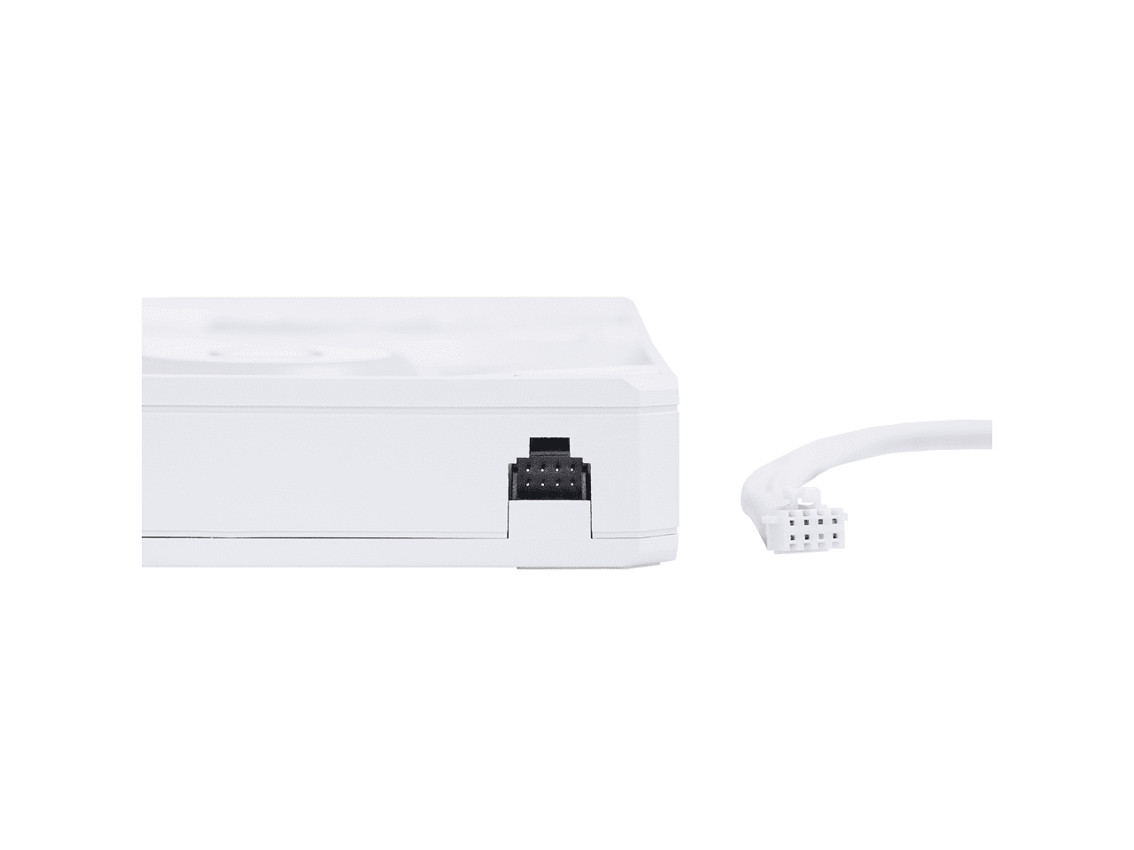 Cooler Master White Single-Frame aRGB PC Case|Liquid Cooler Fan, 360mm, Single Modular Cable, PWM 2,050 RPM, Air Balance Blades, Loop Dynamic Bearing, Radiant aRGB Lighting