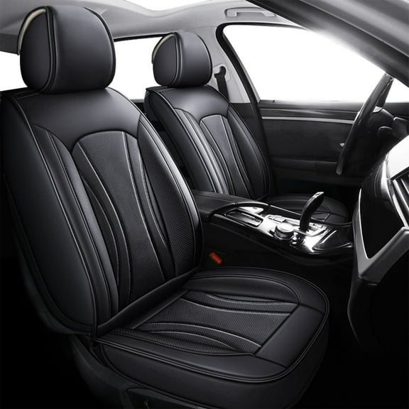Fit For Nissan Altima Sentra Car Seat Covers Leatherette Front&Rear Seat Cushion Protector for Nissan Xterra Kicks Maxima Black
