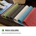 Howarmer Placemats, Washable Woven Vinyl Placemats, HeatResistant