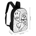 thumbnail image 2 of Super Mario Backpack Large Capacity Backpack 17 Inch Laptop Backpack for Daily College Work Travel, 2 of 9