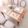 thumbnail image 6 of XMXT 1 Pcs Woven Placemats, Flat Santa Stick Pattern Stain Resistant Anti-Skid Placemat for Kitchen Table, 12 x 18 inches, 6 of 6