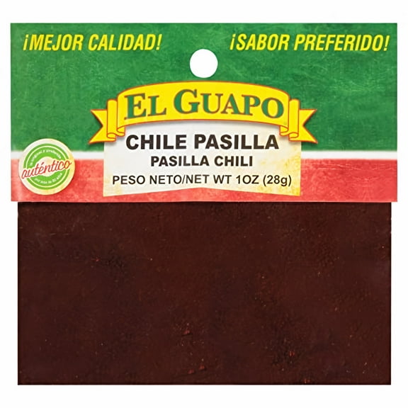 El Guapo Ground Pasilla Chili 1 oz (Pack of 8)