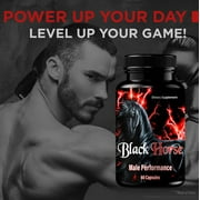 (3 Pack) Black Horse Pills – Official BlackHorse All-Natural Vitamin for Physical Health & Overall Well-Being, Premium Capsules for Energy, Vitality & Wellness Support, Reviews (180 Capsules)