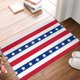 thumbnail image 4 of Balery American Patriotic Stars And Stripes Felpudo de franela, resistente a las manchas y a la decoloración, para uso interior y exterior, fácil de limpiar, 40 x 60 cm, 4 of 7