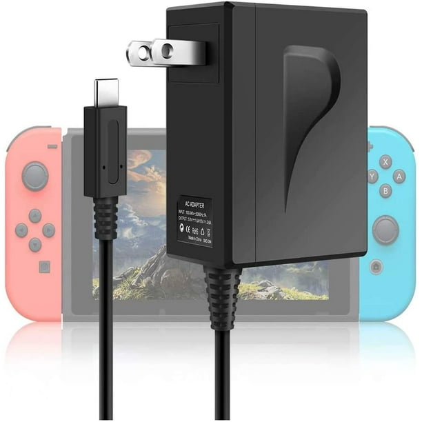 Charger For Nintendo Switch Switch Charger Ac Adapter Power Supply 15v 2 6a 5ft Usb C Cable Fast Charging Kit Compatible With Switch Switch Lite Pro Controller Switch Dock Walmart Com Walmart Com