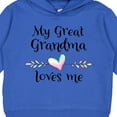 thumbnail image 3 of Inktastic My Great Grandma Loves Me Heart Great Grandchild Toddler Hoodie, 3 of 4