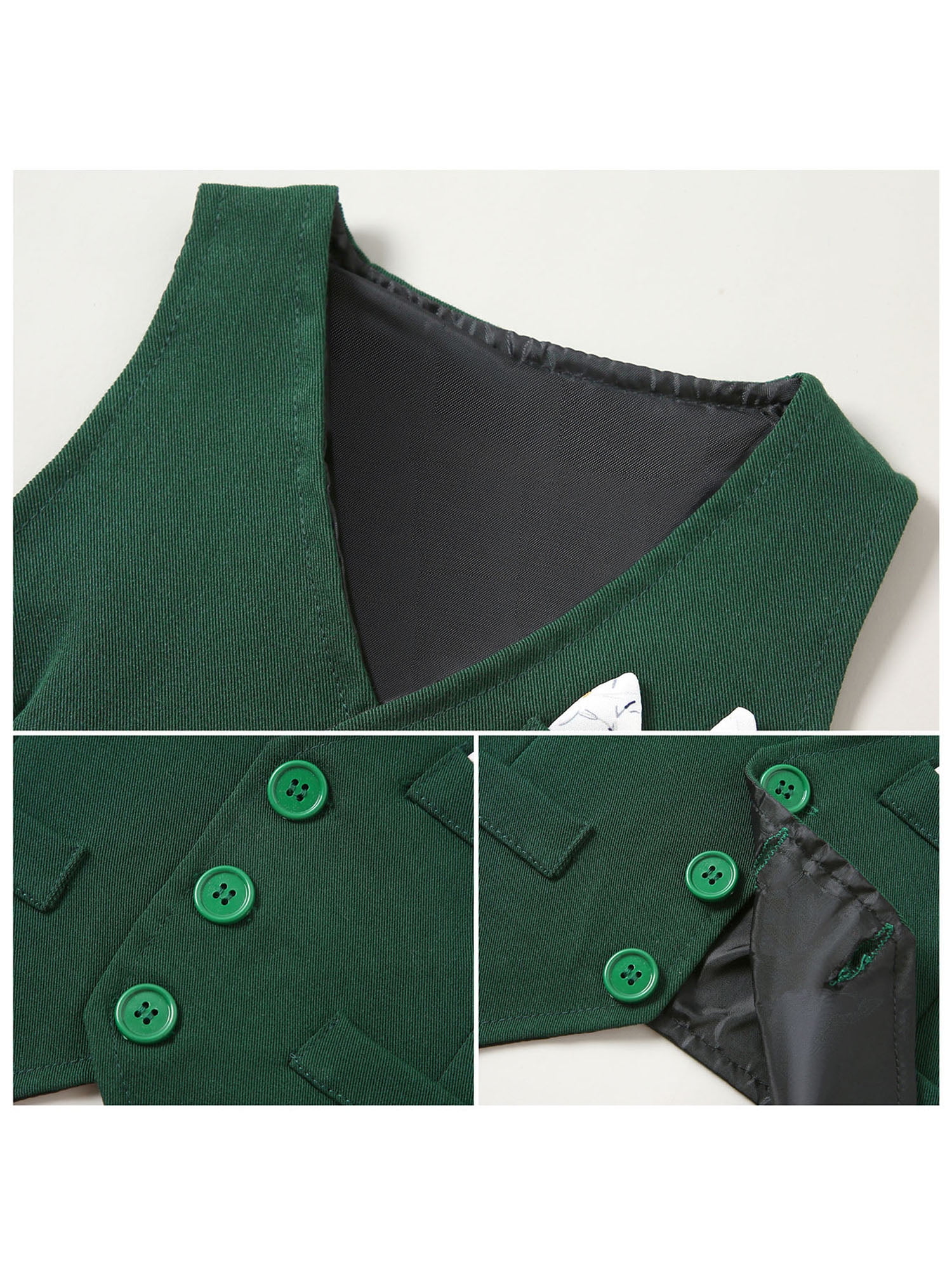 WESIDOM Infant Boy Toddler Newborn Clothes 0-18M Gentleman Outfit Dress Shirt Vest Bowtie Pants 4pcs