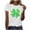 White, variant on Women's Tops, Tees & Blouses Petite,Womens St Patricks Day Shirt V Neck Irish Shamrock Paddy's Day Graphic Tee Tops