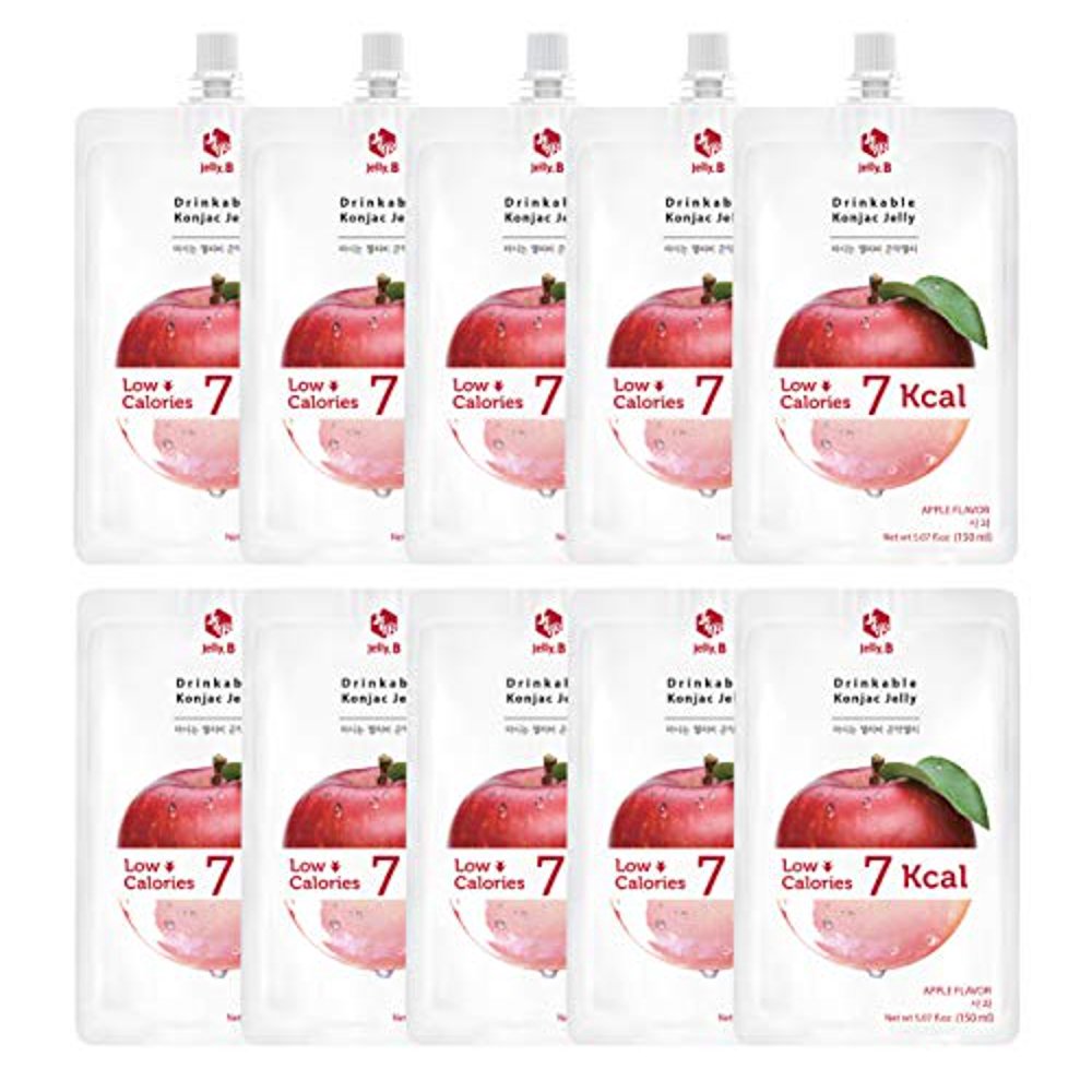 Jelly.B Drinkable Konjac Jelly (10 Packs of 150ml) Healthy and Natural Weight Loss Diet